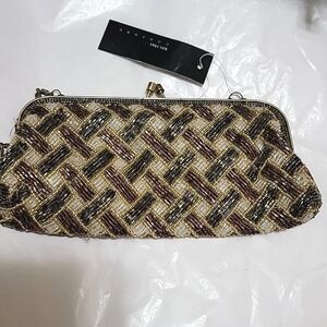 Nwt Moni Couture Evening Bag Purse  Clutch Vintage Brand Seed Beaded Embellished